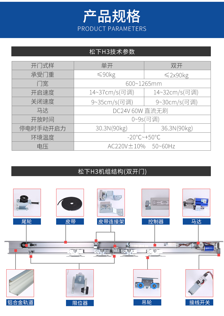 松下玻璃自動門電機,平移門電機,平移門機,佛山平移門電機,平移門電機廠家